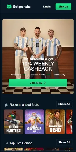 Betpanda mobile lobby