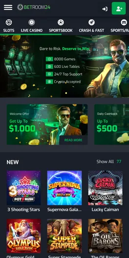 Betroom 24 mobile lobby