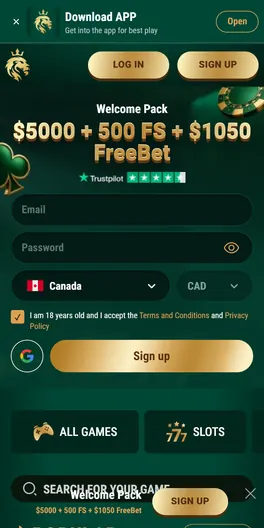 Richard Casino mobile lobby