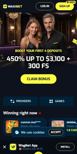 Wagibet mobile lobby