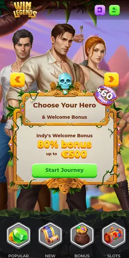WinLegends mobile lobby